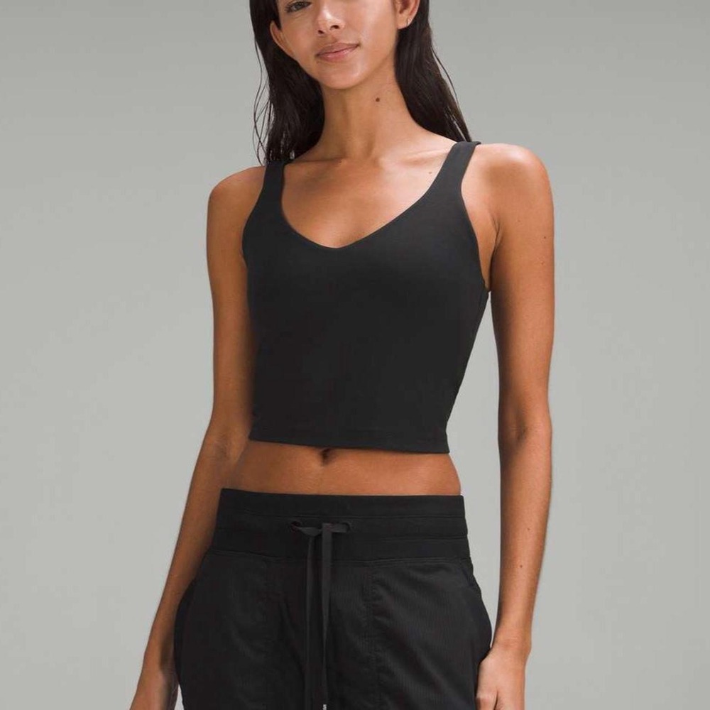 Lululemon Align Tank Top Black Nulu Yoga Cami LW1DTWS Size 6